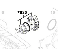 Manette mode percussion réf. 1 619 P01 782 perforateur BOSCH